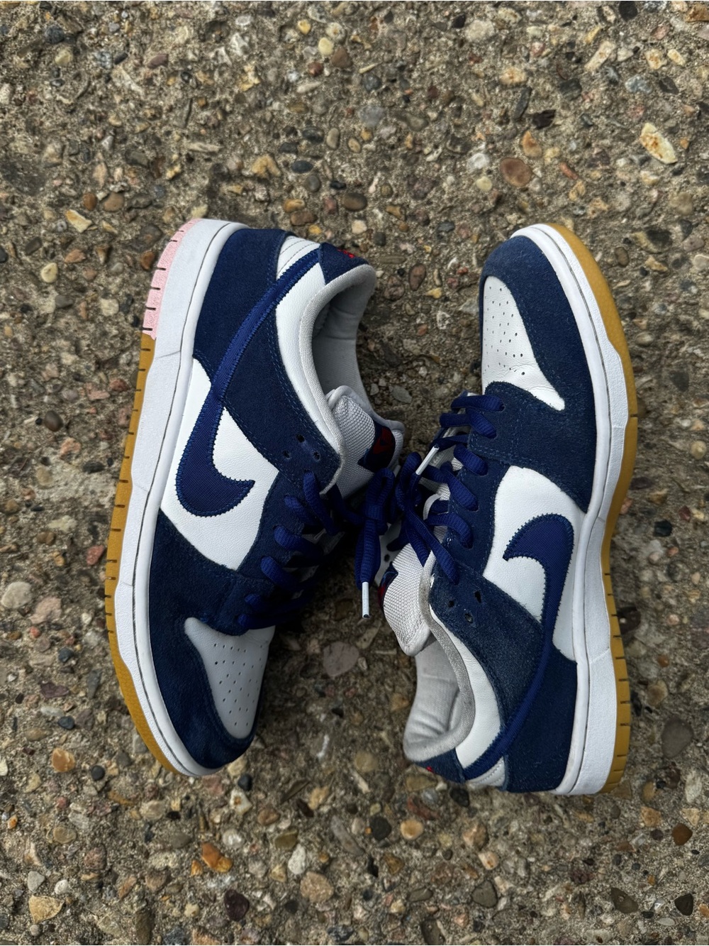 Nike Navy, White & Gum Low-Top Sneakers